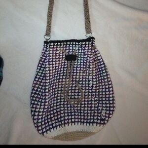 Stylish Purple and White Women's Bag